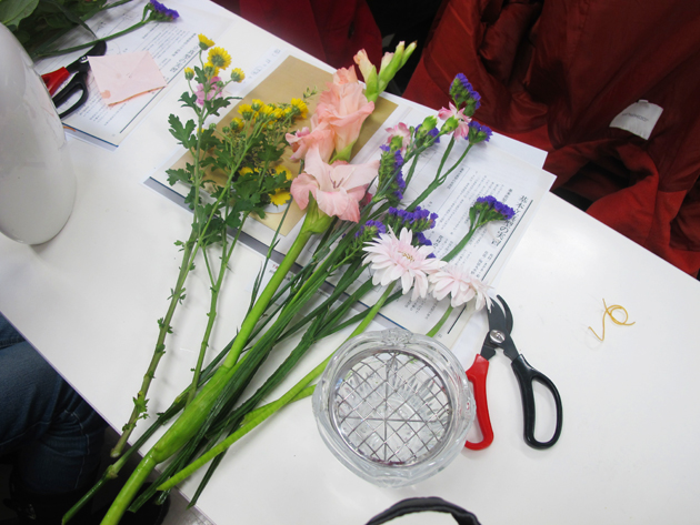 Икебана "Зима" своими руками из природного материала с фото