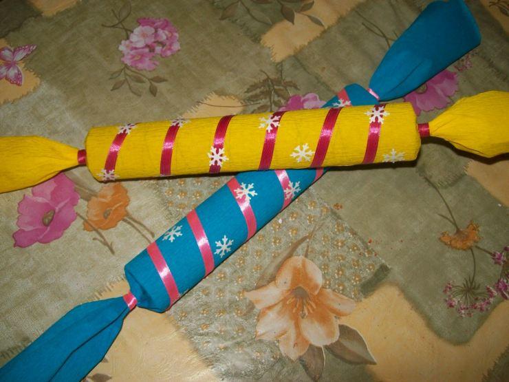 Как сделать хлопушку из бумаги — инструкция с фото