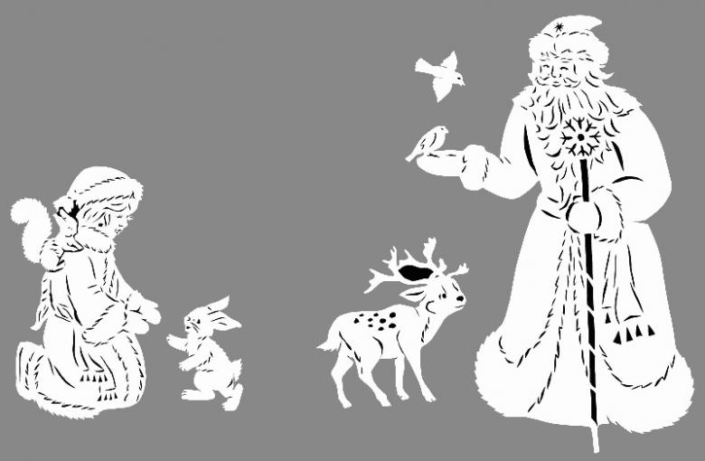 Вытынанки на окна к Новому году 2023 (80 фото) - трафареты и шаблоны, украшение новогоднего окна своими руками