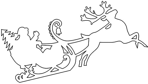 Вытынанки на окна к Новому году 2023 (81 фото) - новые схемы и шаблоны для распечатки, новогодние трафареты