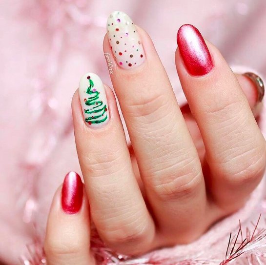 новогодний дизайн ногтей фото 5