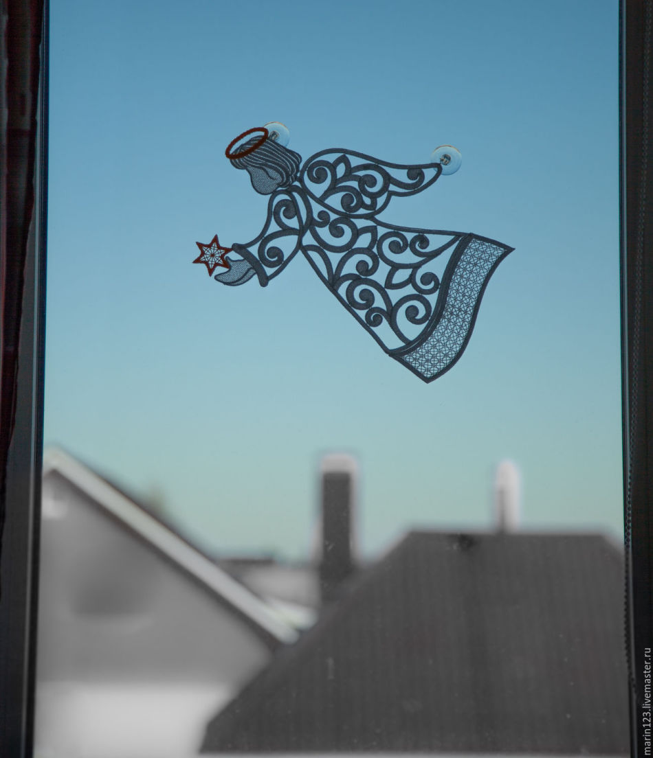 Выкройки ангелочков и балерин на окна детской, дома или офиса, пример 6