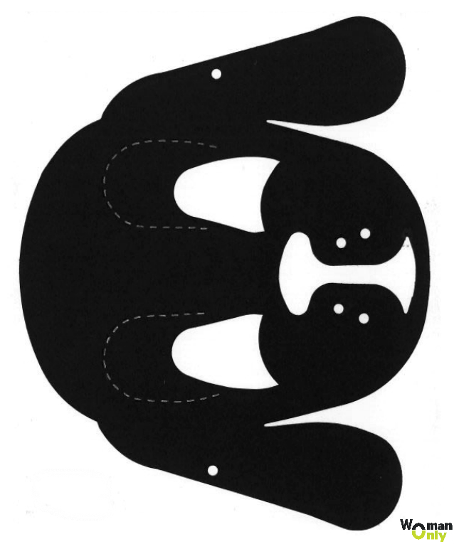 Новогодние маски из бумаги - праздник уже с вами Маска собаки