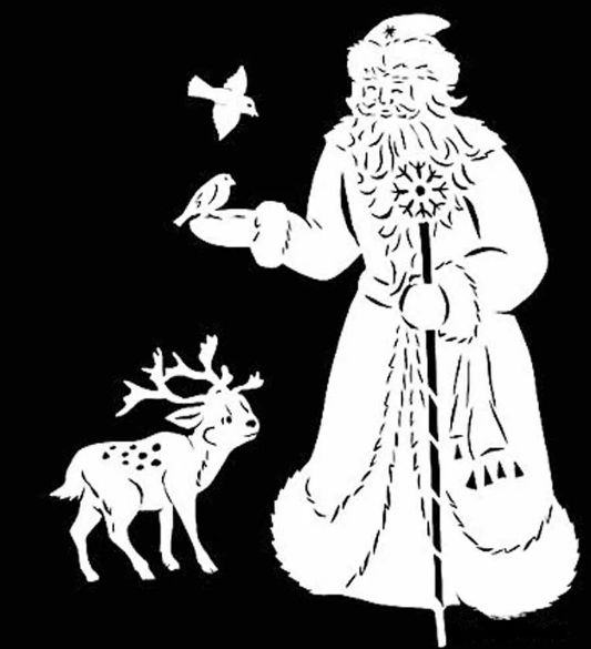 Вытынанки на окна к Новому году 2023 (80 фото) - трафареты и шаблоны, украшение новогоднего окна своими руками