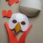 Маска курицы из бумаги на голову, распечатать и склеить своими руками для детей: пошаговые инструкции, схемы