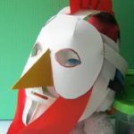 Маска курицы из бумаги на голову, распечатать и склеить своими руками для детей: пошаговые инструкции, схемы