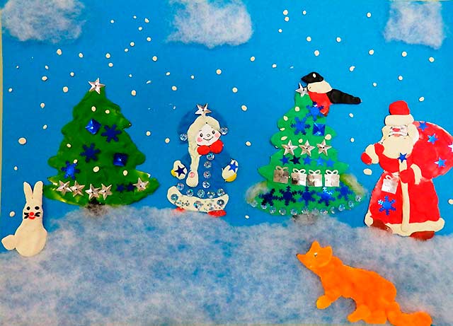 Новогодние поделки из пластилина для детей