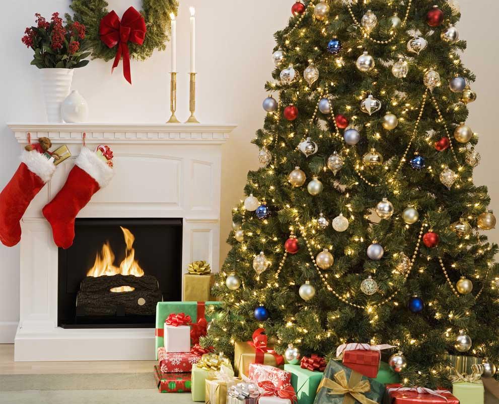 Красивое оформление новогодней елки