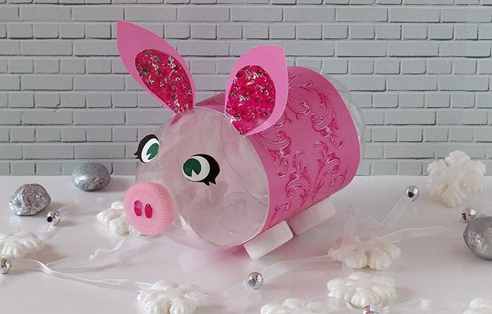 Поделки своими руками на Новый год 2019 в виде символа года Свиньи 81 этап