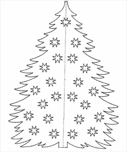 Вытынанки на Новый Год, трафареты на окна и шаблоны для вырезания из бумаги