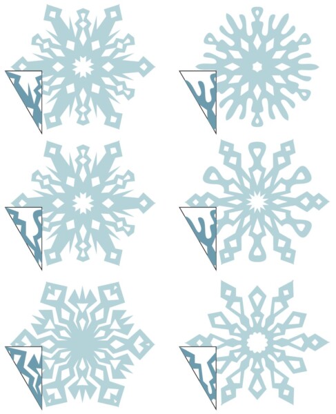 Снежинки из бумаги: 100+ трафаретов и шаблонов для вырезания