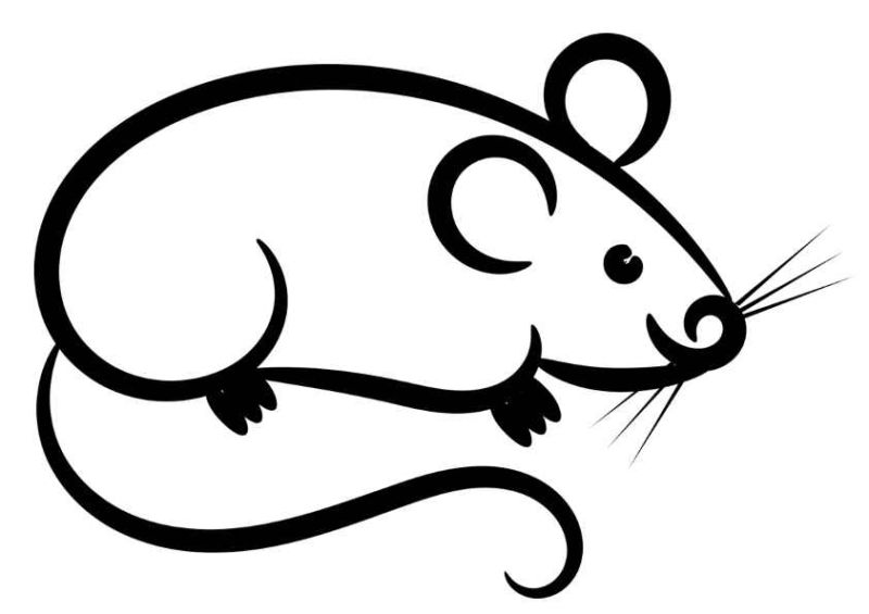 Трафареты на окна к Новому году 2020 Крысы