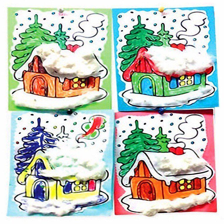 Новогодний домик своими руками: схемы, шаблоны