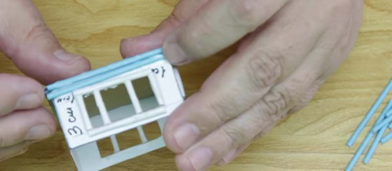 Новогодний домик своими руками: схемы, шаблоны