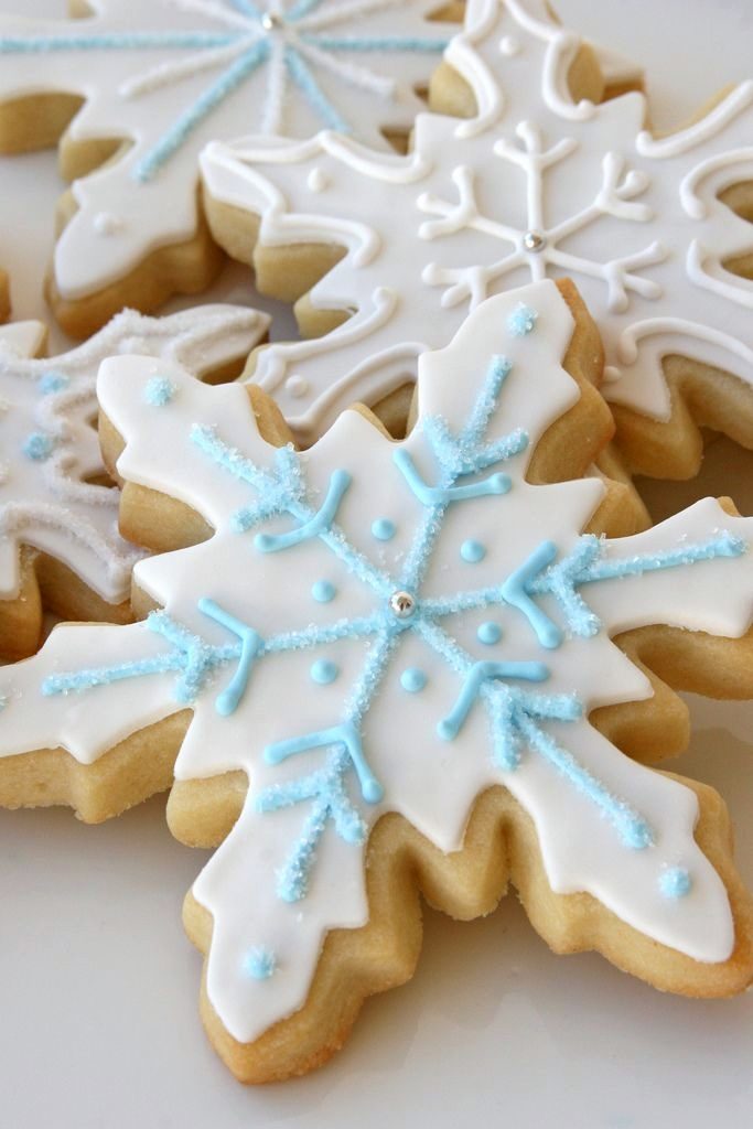 пряники в виде снежинок