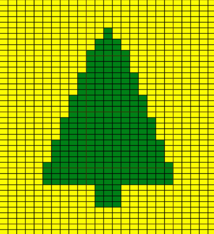 Схема вязания елочки