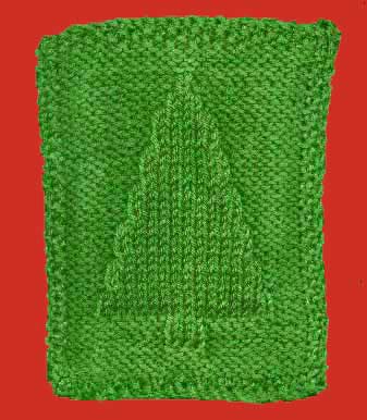 Схема вязания елочки