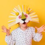 Маска льва из бумаги