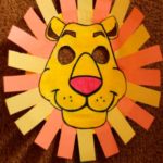 Маска льва из бумаги