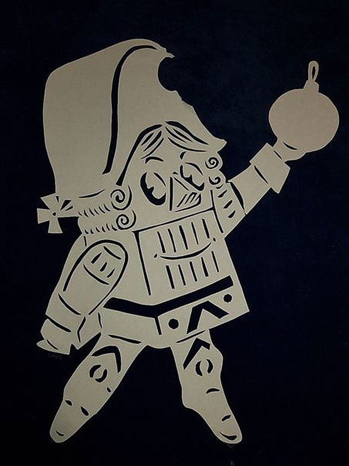 Вытынанки на Новый Год, трафареты на окна и шаблоны для вырезания из бумаги распечатать