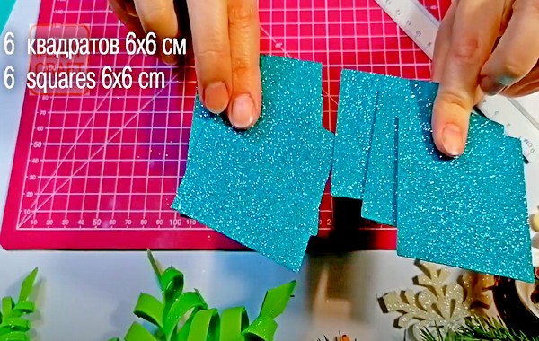 Снежинки из фоамирана (глиттерного) своими руками — объемные, маленькие (тонкие), двойные: пошаговые мастер-классы