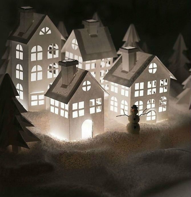 Новогодний домик – поделка своими руками 23