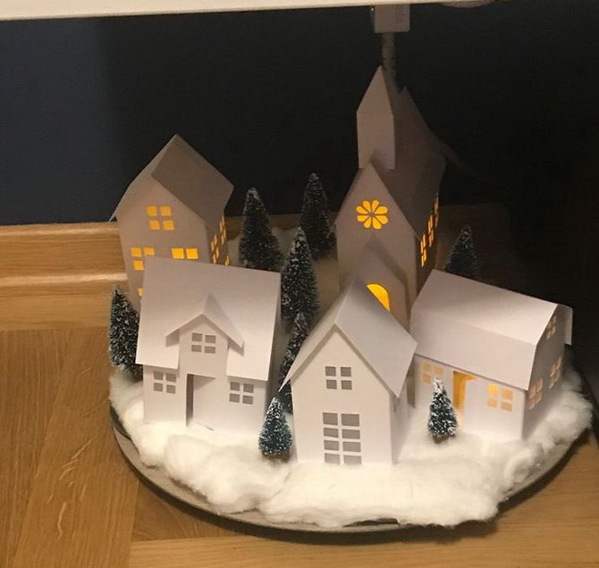 Новогодний домик – поделка своими руками 24