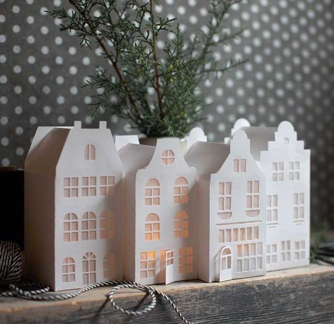 Новогодний домик – поделка своими руками 26