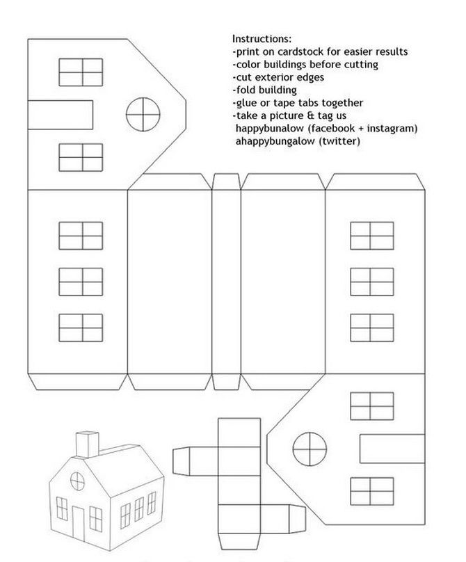 Новогодний домик – поделка своими руками 29