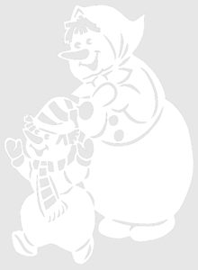 Вытынанки на Новый Год, трафареты на окна и шаблоны для вырезания из бумаги