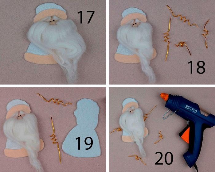 Из проволоки сделайте руки и ноги