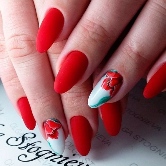 Красный маникюр 2022-2023: (210+ фото) тренды и новинки дизайна