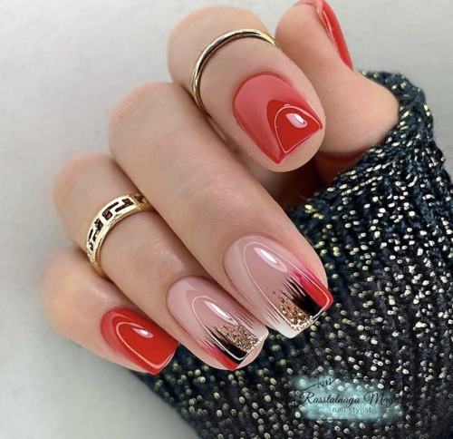 Красный маникюр 2022-2023 — модные тенденции и новинки дизайна
