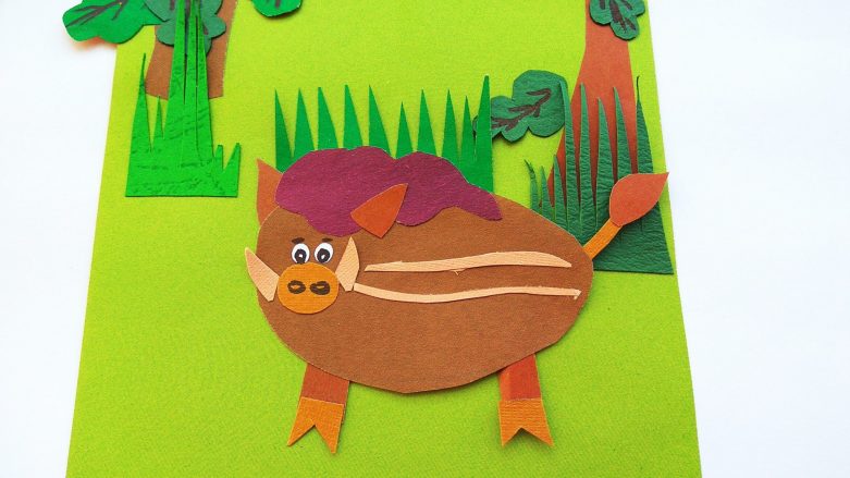 Аппликация медведь: фото простых схем и шаблонов