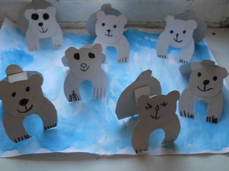 Аппликация медведь: фото простых схем и шаблонов