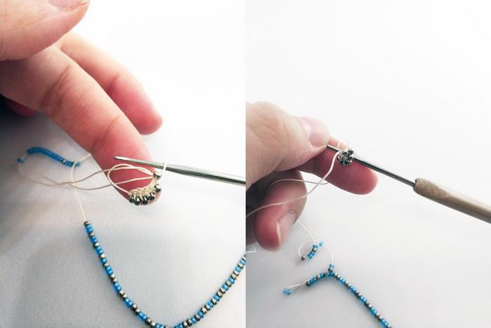 Вяжем крючком простые шарики с бисером на елку: МК для новичков пошагово