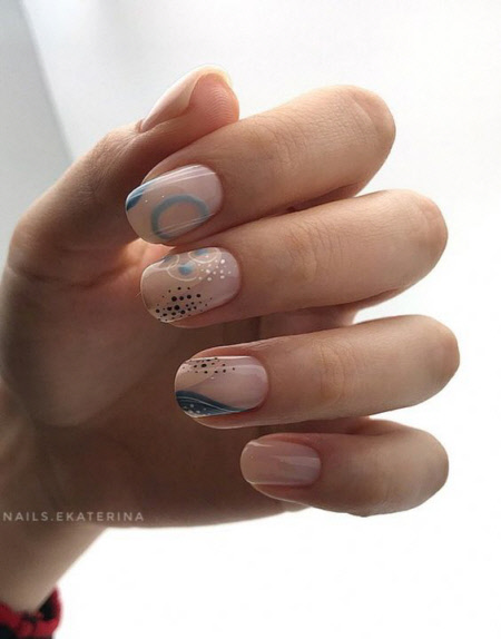 Модный зимний маникюр 2021-2022 на короткие ногти. Более 100 фото модных дизайнов ногтей
