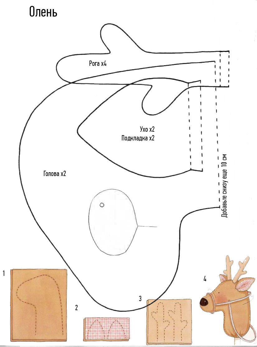 Сани: новогодняя поделка из картона своими руками + шаблон