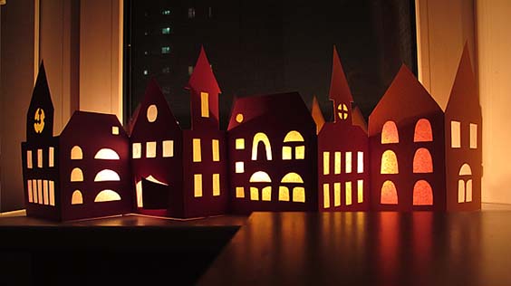 Новогодний домик своими руками: схемы, шаблоны