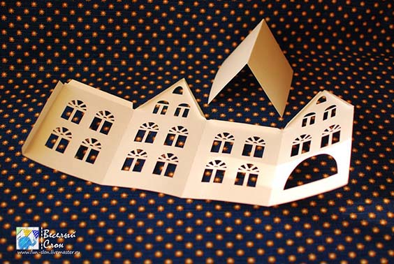 Новогодний домик своими руками: схемы, шаблоны