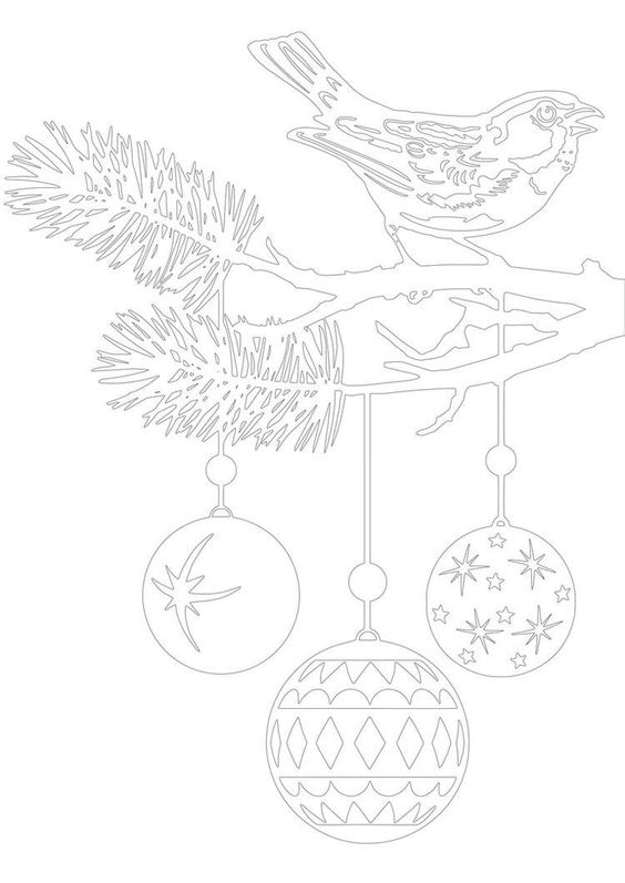 вытынанка елка на окно из бумаги