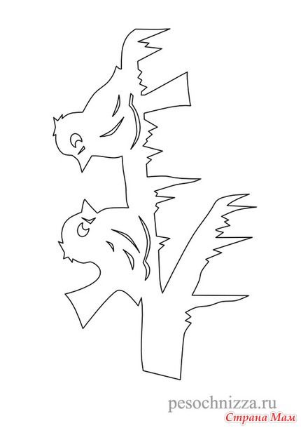 новогодний вытынанки на окна из бумаги распечатать 8