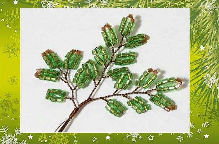Елка из бисера (115 фото) - легкие схемы и пошаговые мастер-классы для начинающих