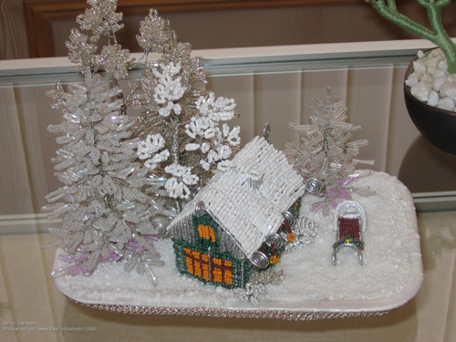 новогодние поделки из бисера мастер класс пошагово 4