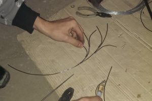 Новогодний олень - трафарет для вырезания 2023, большого размер