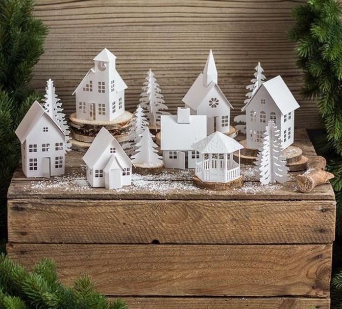 Новогодний домик – поделка своими руками 20