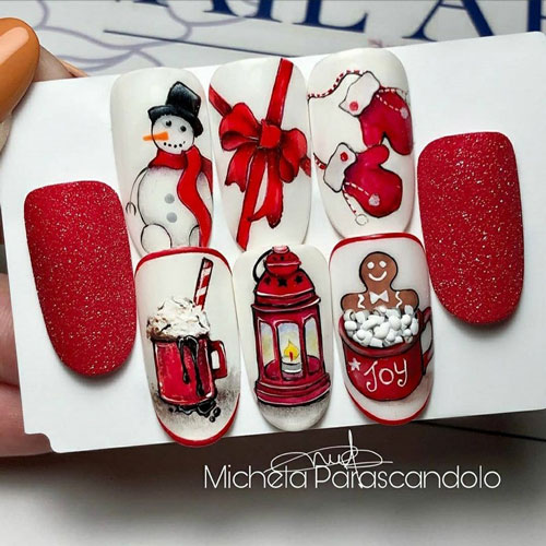 модные тенденции в маникюре на Новый год 3