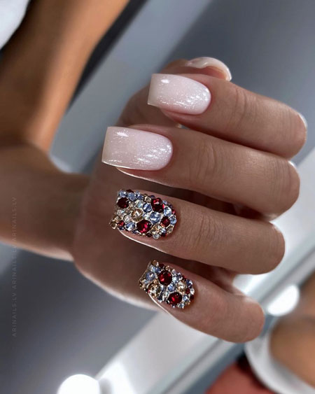 маникюр Новый год 2022 модные тенденции 3