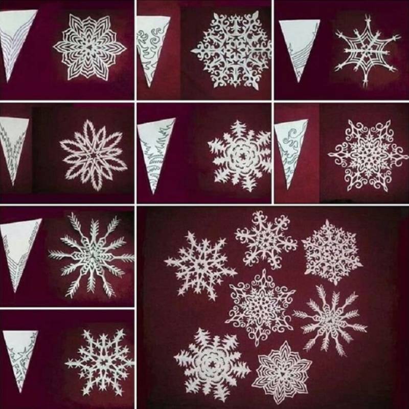 Вытынанки на Новый Год, трафареты на окна и шаблоны для вырезания из бумаги распечатать