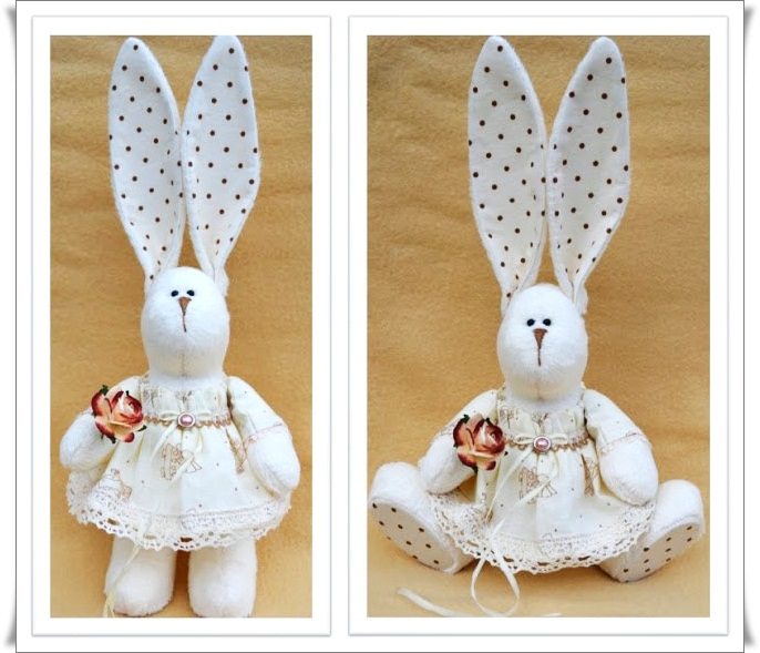 Шьем стоячего зайку Тильду